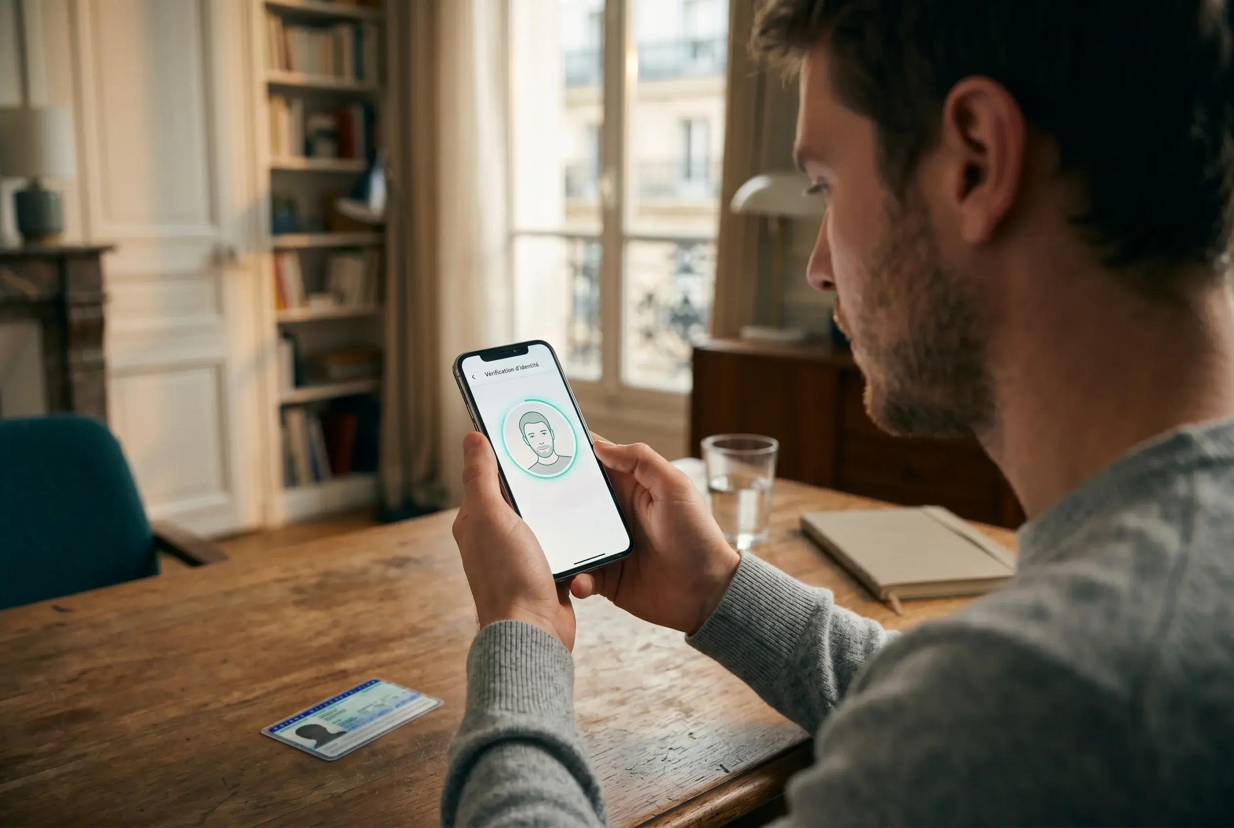 Parieur français en train de vérifier son identité KYC pour ouvrir un compte Payz sur smartphone